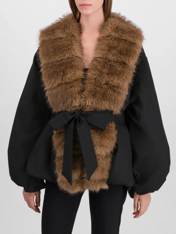 Manteau mi-saison noir, ROTATE