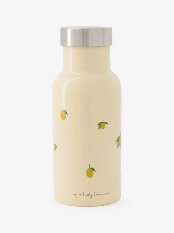 Bouteille à boire jaune/à petits motifs