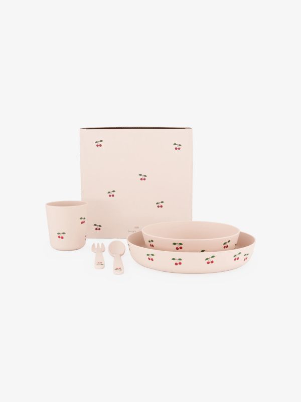 Vaisselle pour enfants rouge cerise