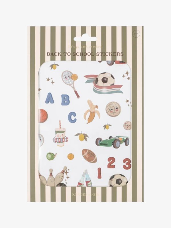 Autocollants "Back to School" vert/à petits motifs