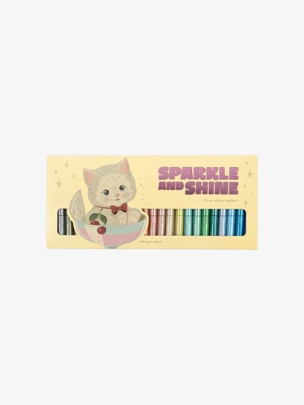 Marqueur pailleté beige