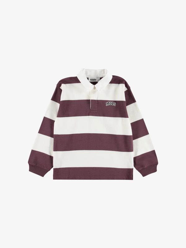Polo Shirt  rayé bordeaux