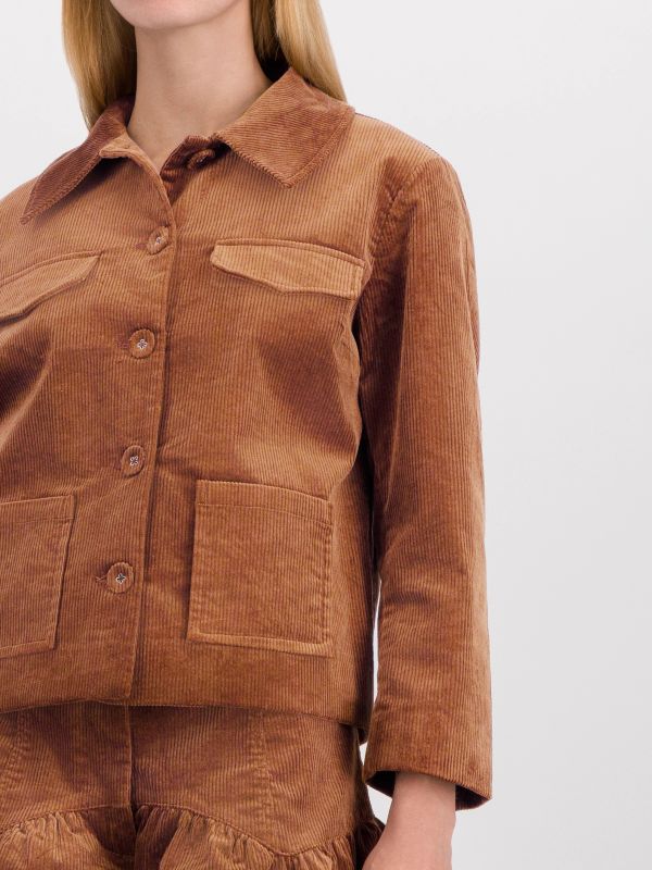 Manteau mi-saison  brun, GANNI