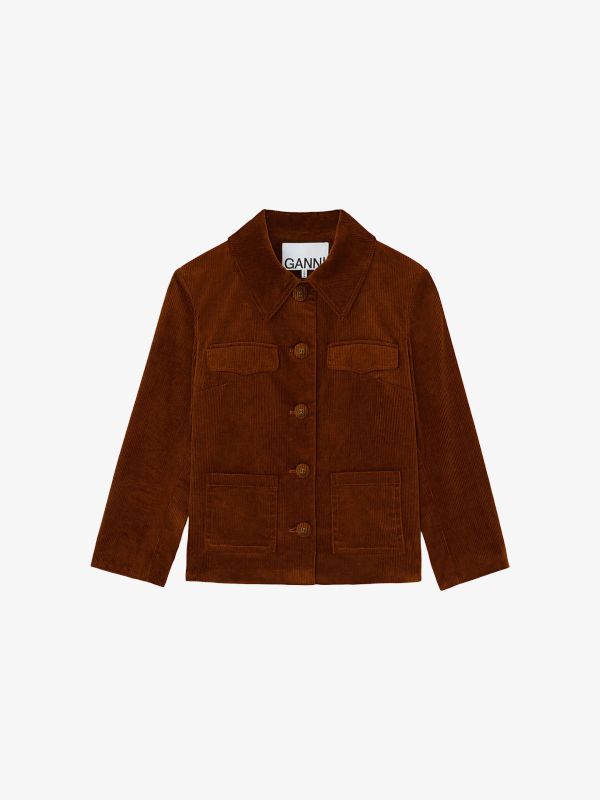 Manteau mi-saison brun