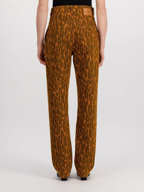 Jean coupe classique  orange, GANNI