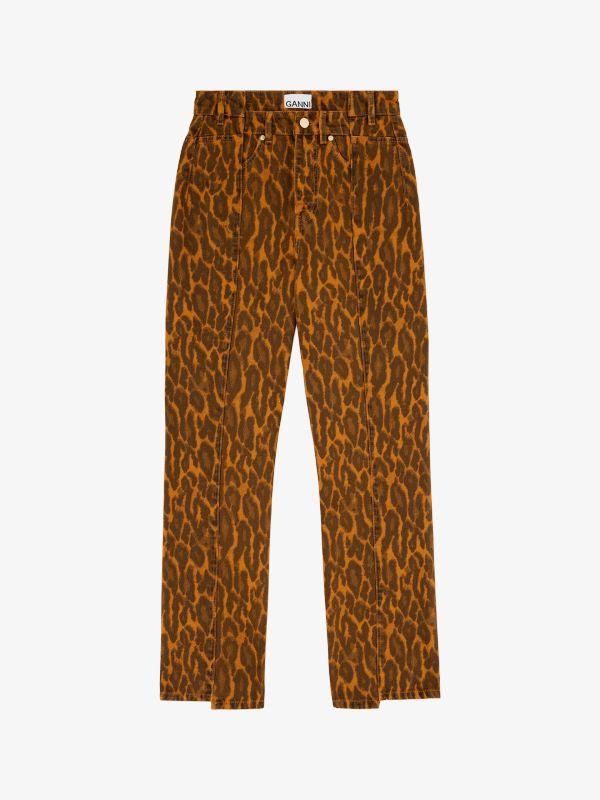 Jean coupe classique orange