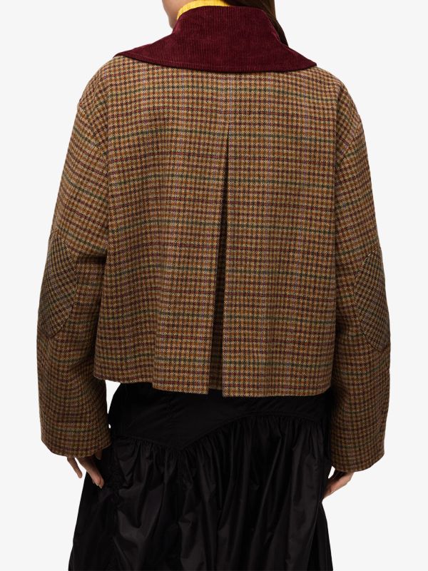 Blouson  brun/à petits motifs, GANNI