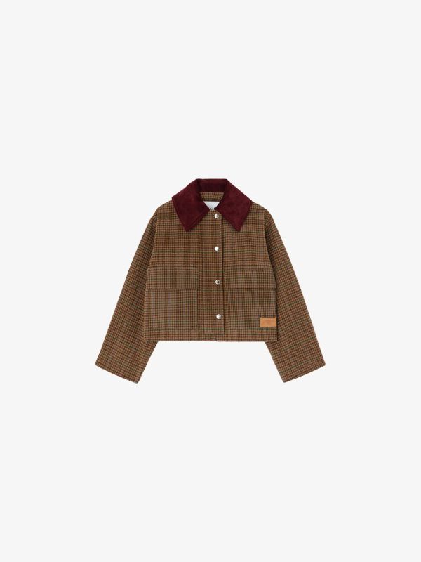 Blouson brun/à petits motifs