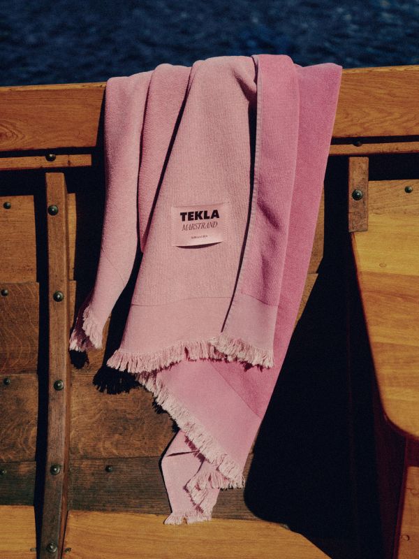 Serviette de plage vieux rose, TEKLA