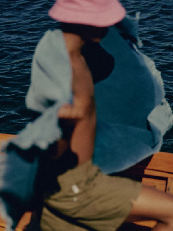 Strandtuch navy, TEKLA