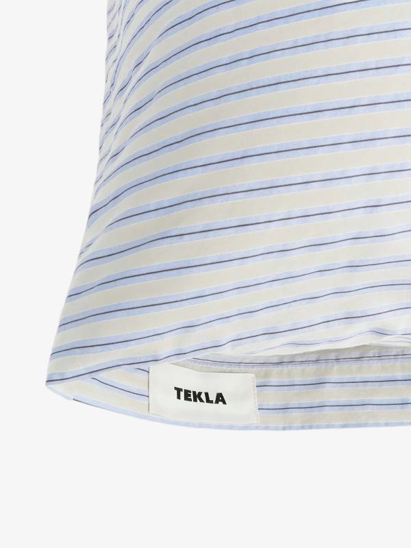 Kissenbezug PERCALE hellblau/klein gemustert, TEKLA