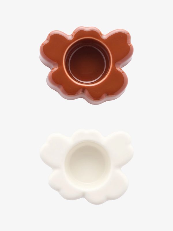 Teelichthalter 2 Stk Unikko cognac