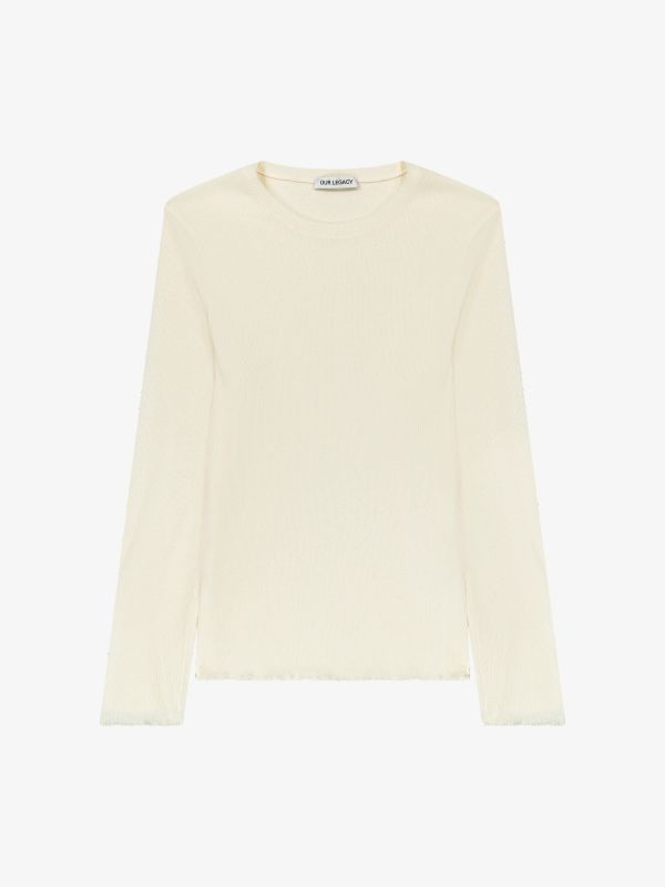 Langarmshirt offwhite