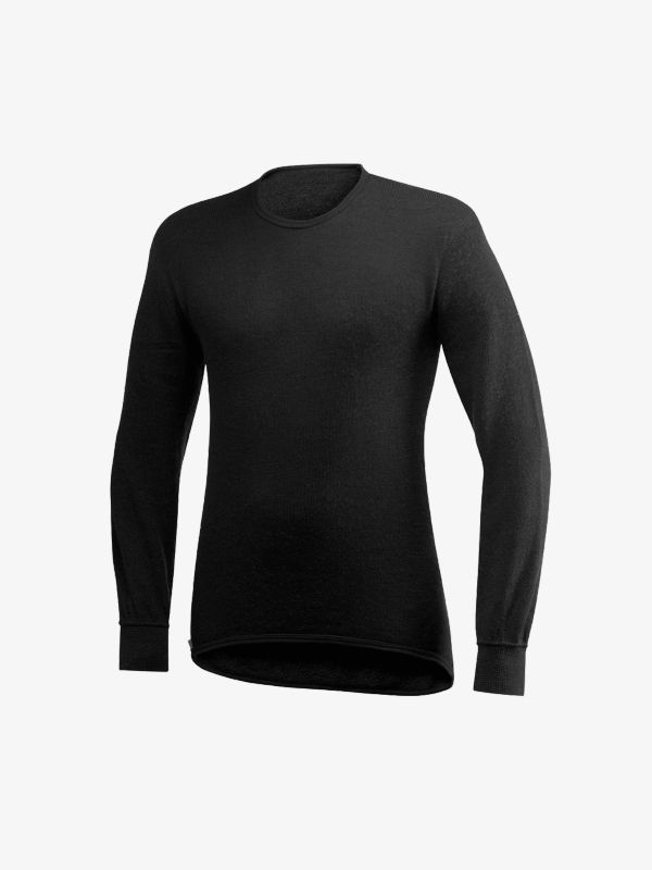 Langarmshirt Crewneck 200 schwarz