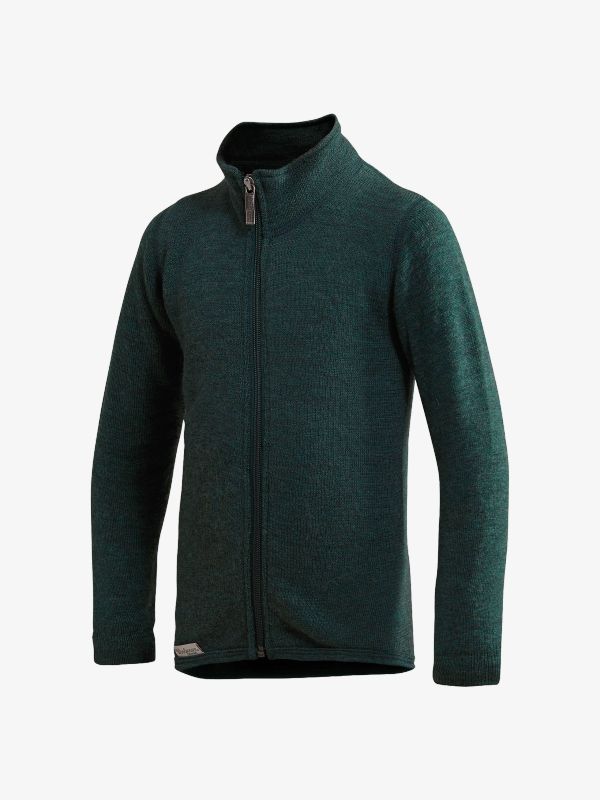 Wolljacke Kids Full Zip Jacket 400 grün