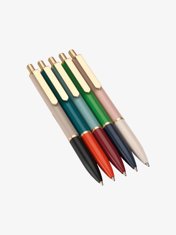 Kugelschreiber 5er Set klar, BOOKBINDERS