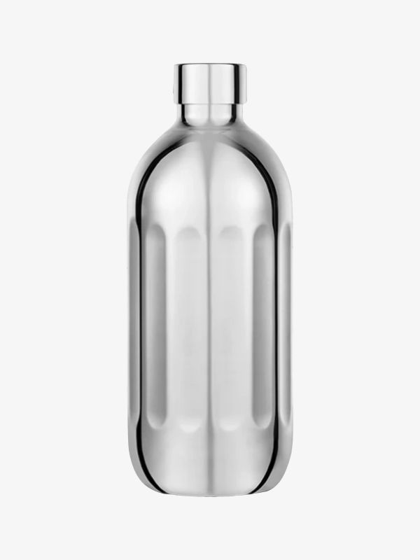 Edelstahlflasche silberfarben