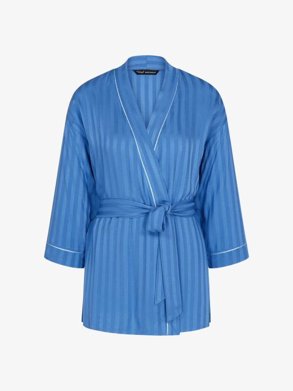 Robe de chambre "Amourette" bleu ciel