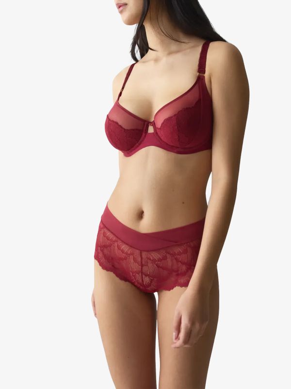 soutien-gorge à armatures "Love in Lace" rouge foncé, TRIUMPH