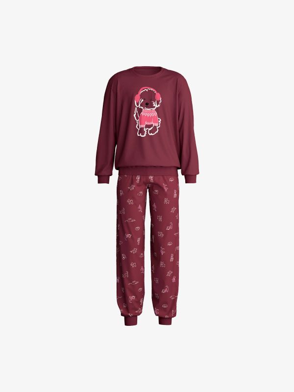 Pyjamas "Family & Friends" rouge