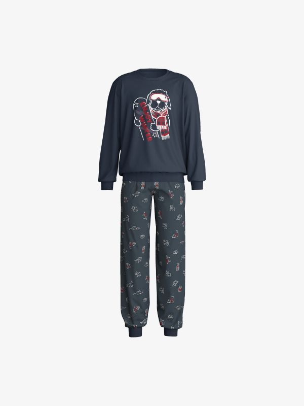 Pyjamas "Family & Friends" bleu foncé