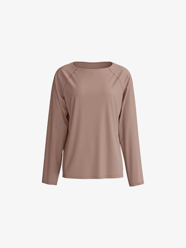 Pyjama Oberteil "Alpine M&M" trüffel
