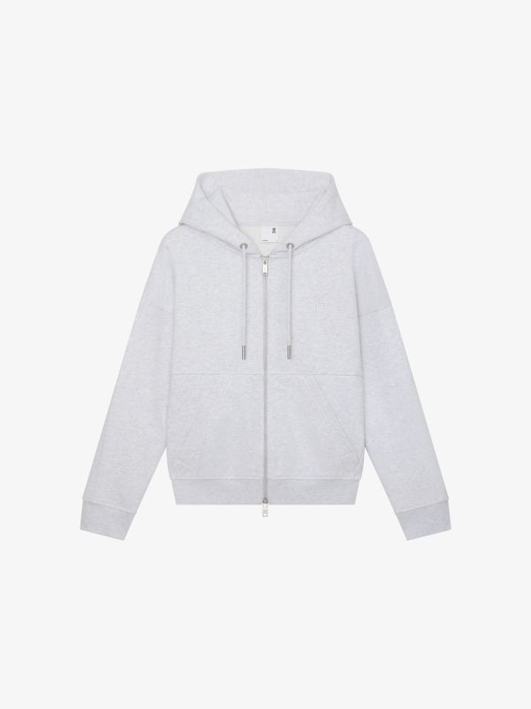 sweat à capuche gris clair