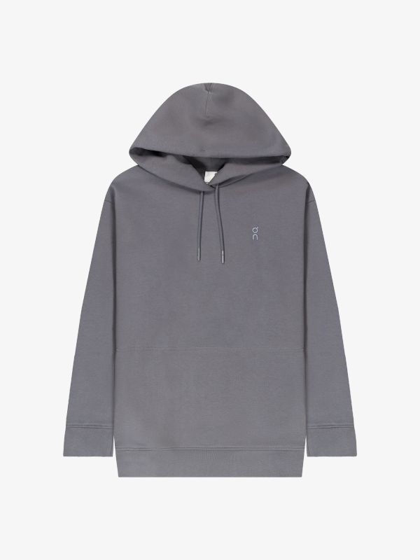 sweat à capuche gris foncé mélangé