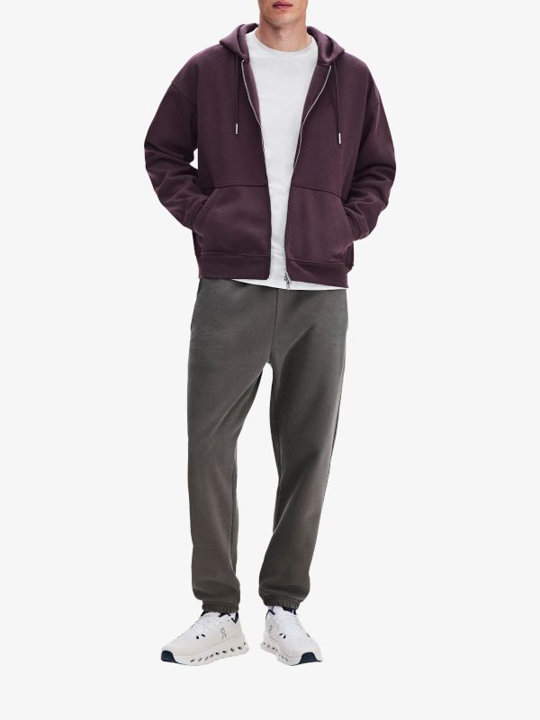 pantalon en laine "Club" gris foncé mélangé, ON