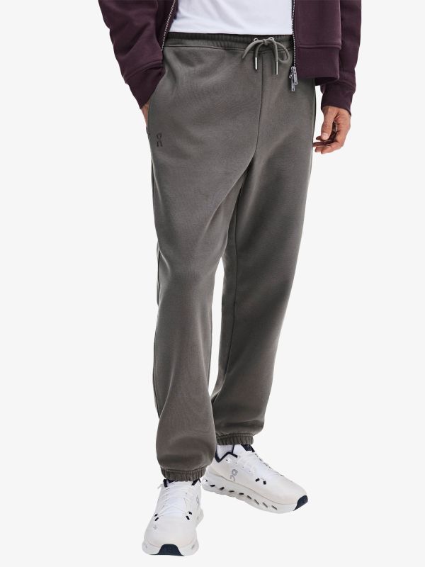 pantalon en laine "Club" gris foncé mélangé, ON