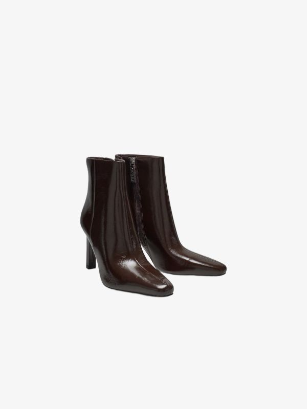 Boots GUESS Hebella Echtlederstiefel braun, GUESS