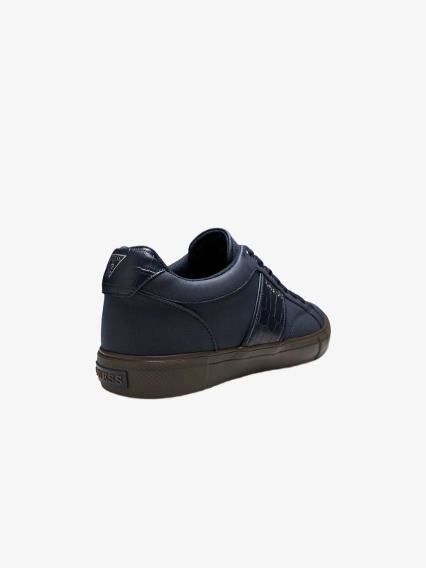 Sneakers GUESS Cribe Sneaker aus Kunstleder bleu, GUESS