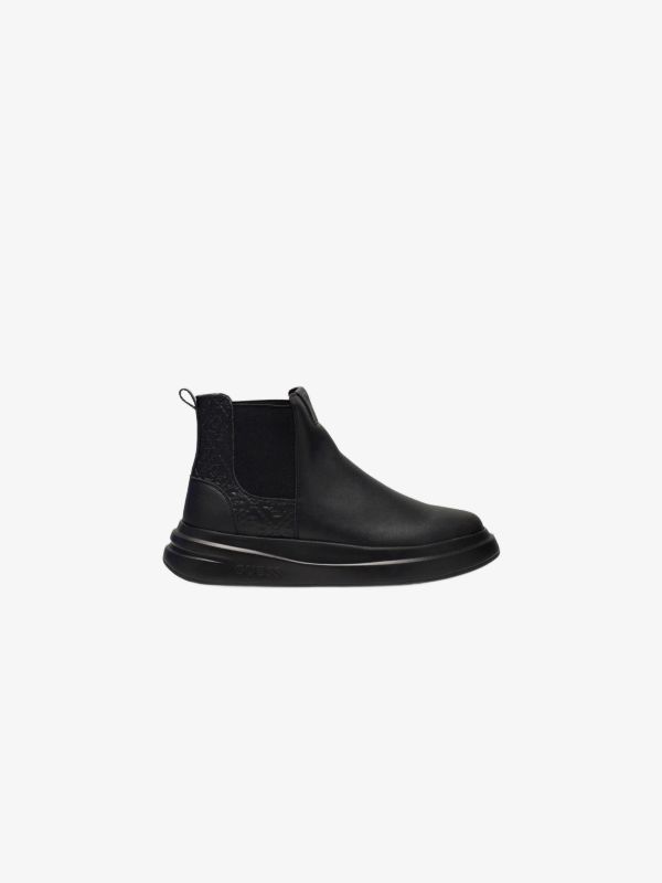 Bottine GUESS Emyl Echtlederstiefel noir