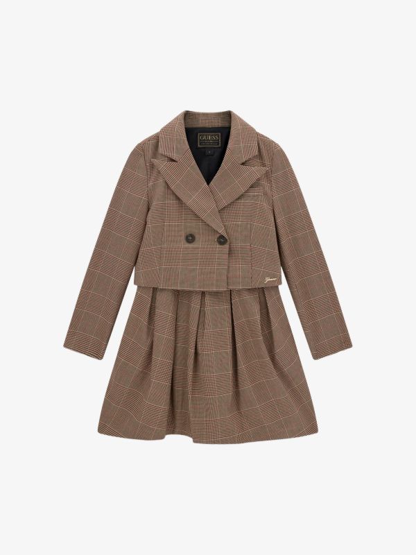 Veste GUESS KIDS Karoblazer beige