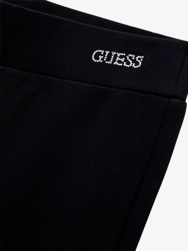 Hose GUESS KIDS Milano Flare-Bein Hose schwarz, GUESS KIDS
