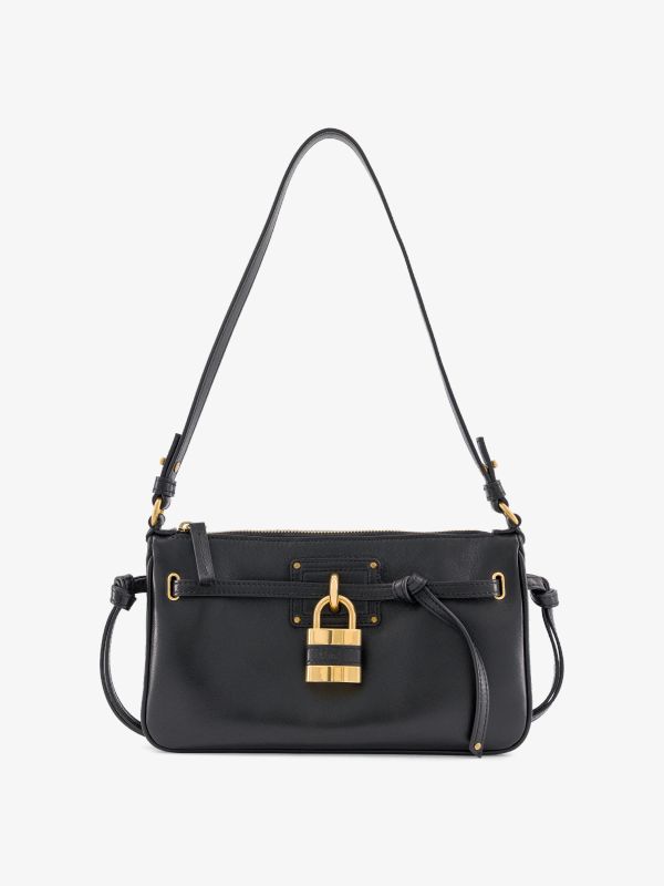 Schultertasche "Paddington" schwarz