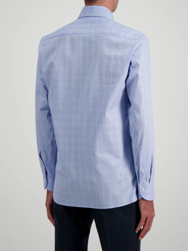 Casualhemd hellblau karo, GLOBUS