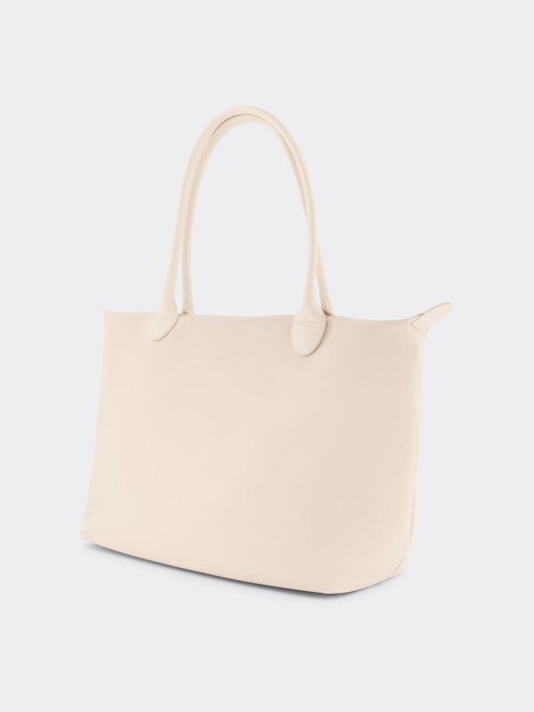 Shopper "INTERLAKEN" weiss, MAISON MOLLERUS