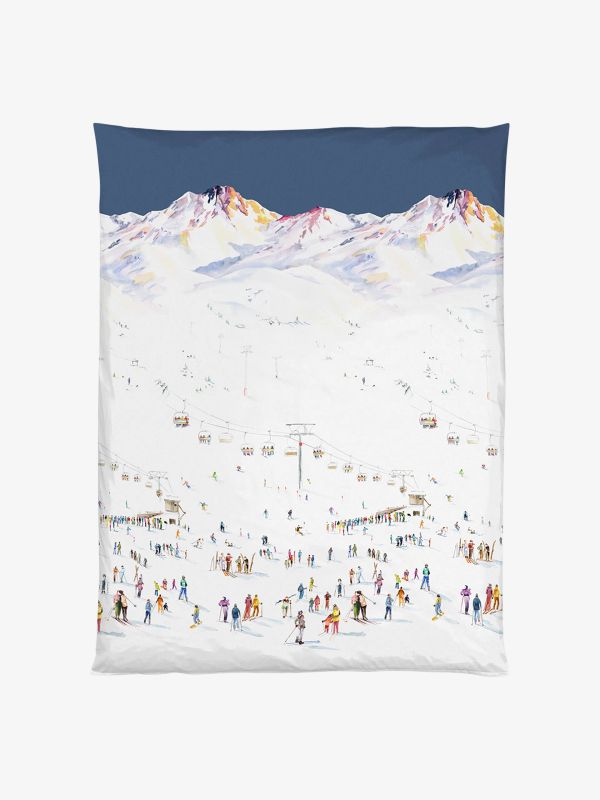 Duvetbezug SATIN SKI weiss