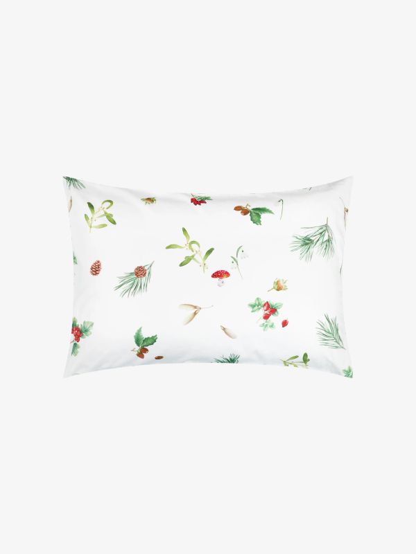 Taie d'oreiller HAZEL blanc/à petits motifs