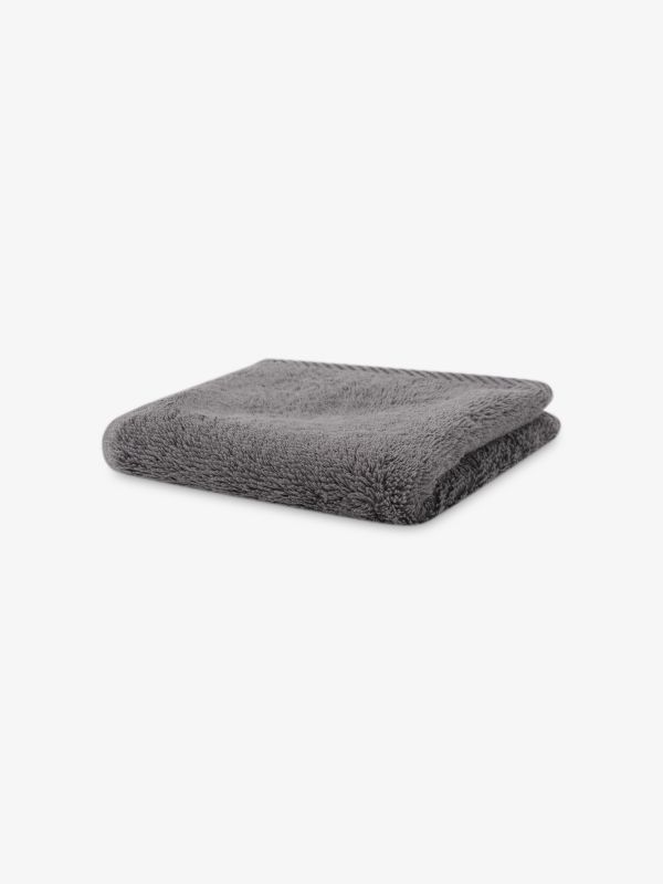 Serviettes de bain PURE gris foncé
