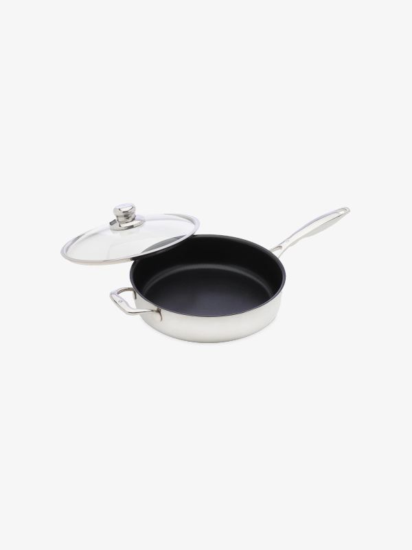 Poêle INOX gris acier