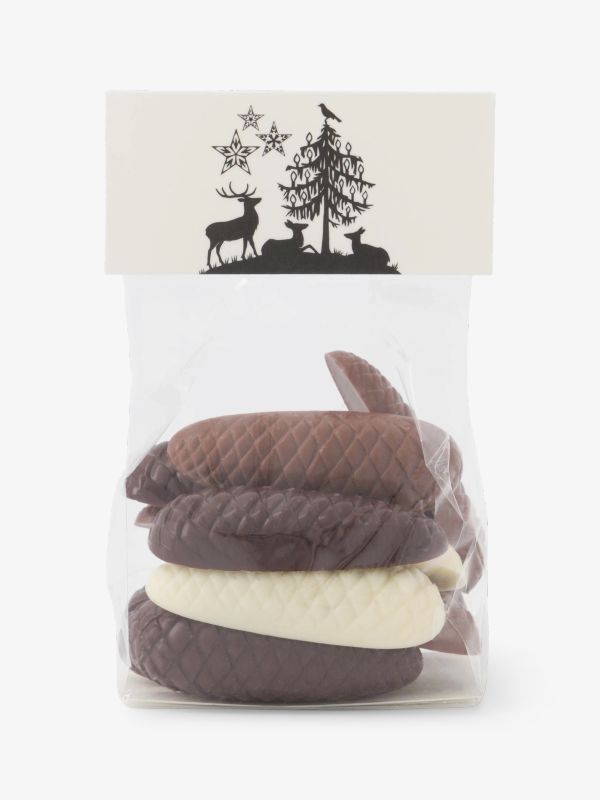 Schokoladen-Tannenzapfen gefüllt Assortiert