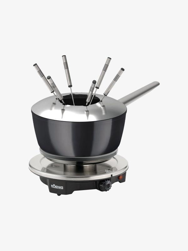 Fondue-Set One for All silberfarben