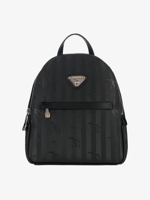 Rucksack "Mollis" schwarz Glattleder