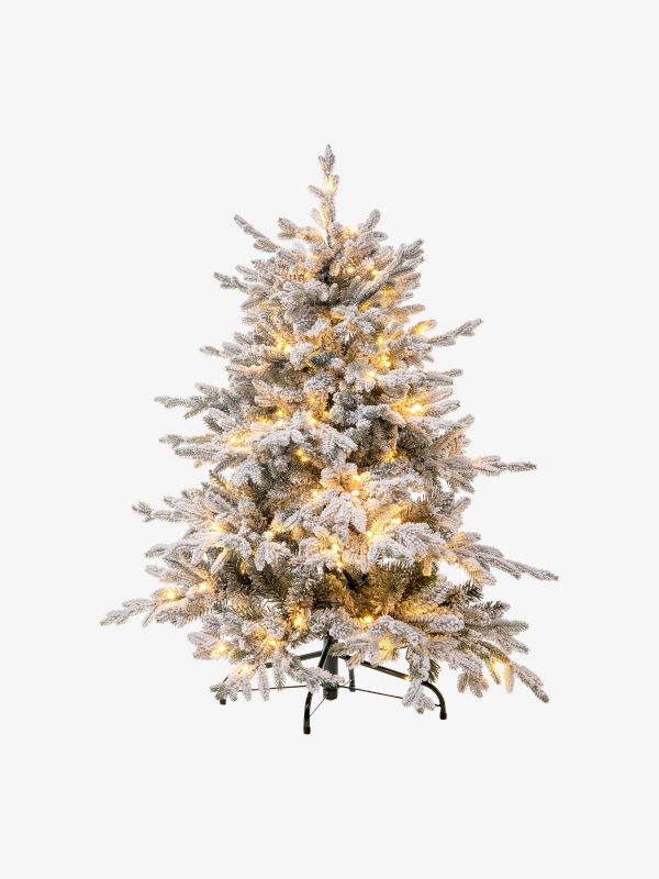 Sapin de Noël LED SNOWED TREE blanc