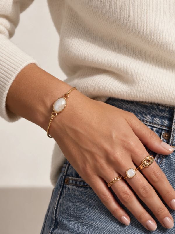 Bangle 100% waterproof Zoe dorée, TARA STYLE