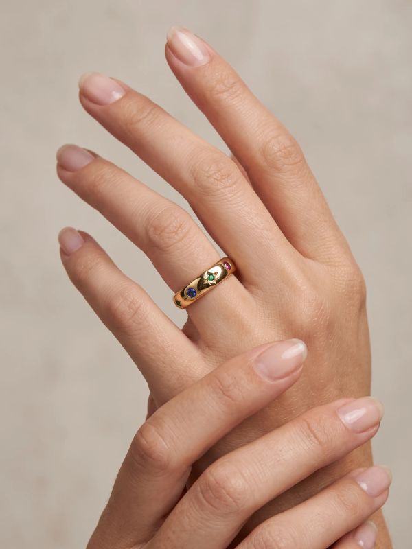 Ring 100% waterproof Starburst multicolor (o/Fd), TARA STYLE