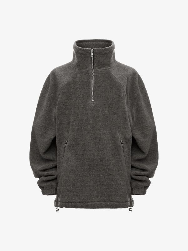 Fleecejacke hellgrau