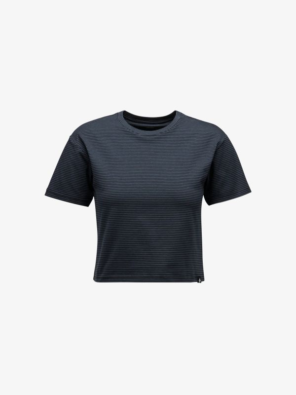 T-Shirt W BD Stripe SS Tee schwarz